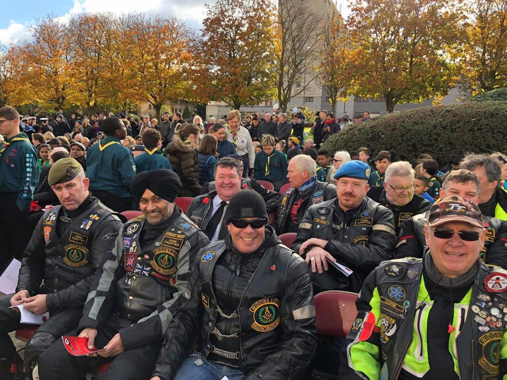Widows Sons Masonic Bikers Association rememberance