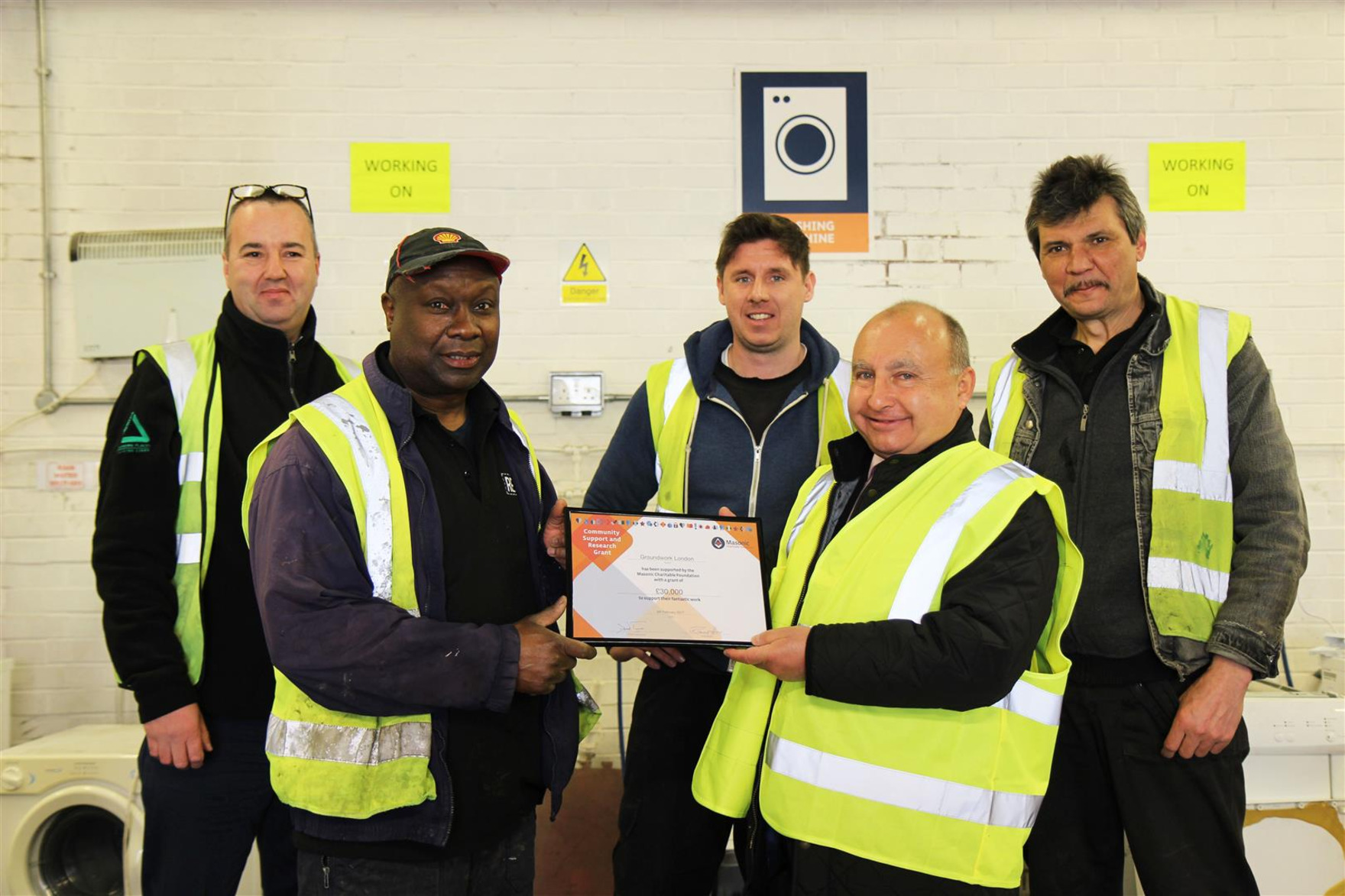 Donation for Londons Groundwork Charity