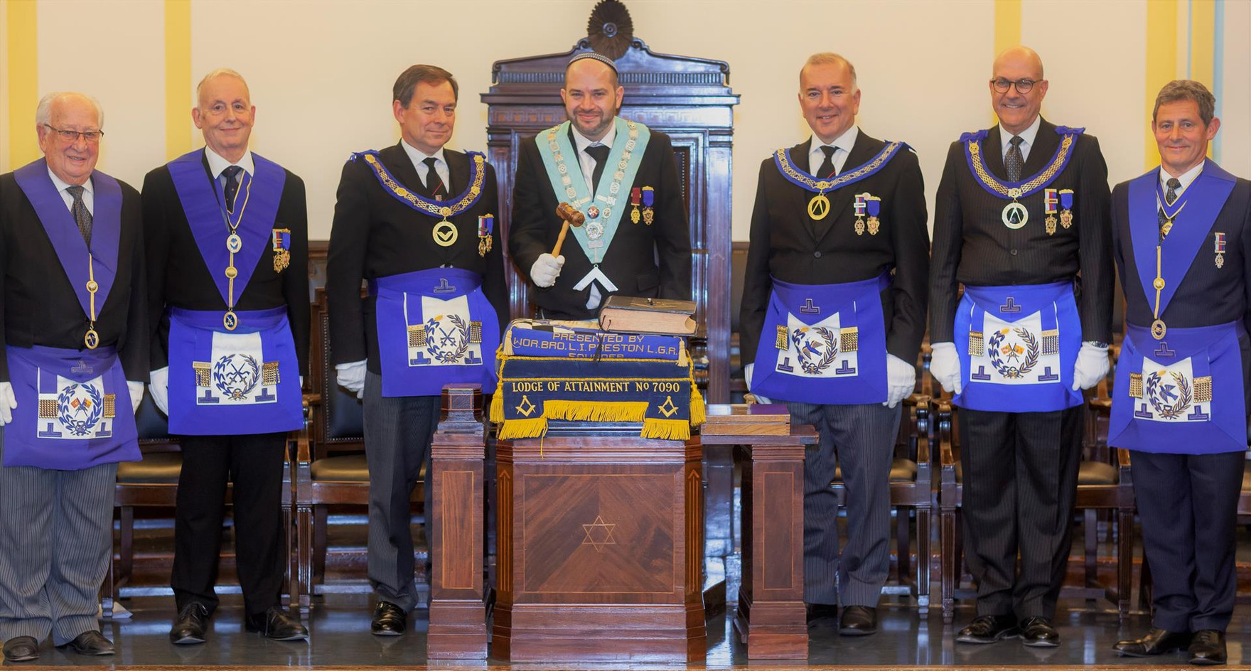 Rabbi Schulman - Standing up to and defeating challenges to be installed as Master of his Lodge