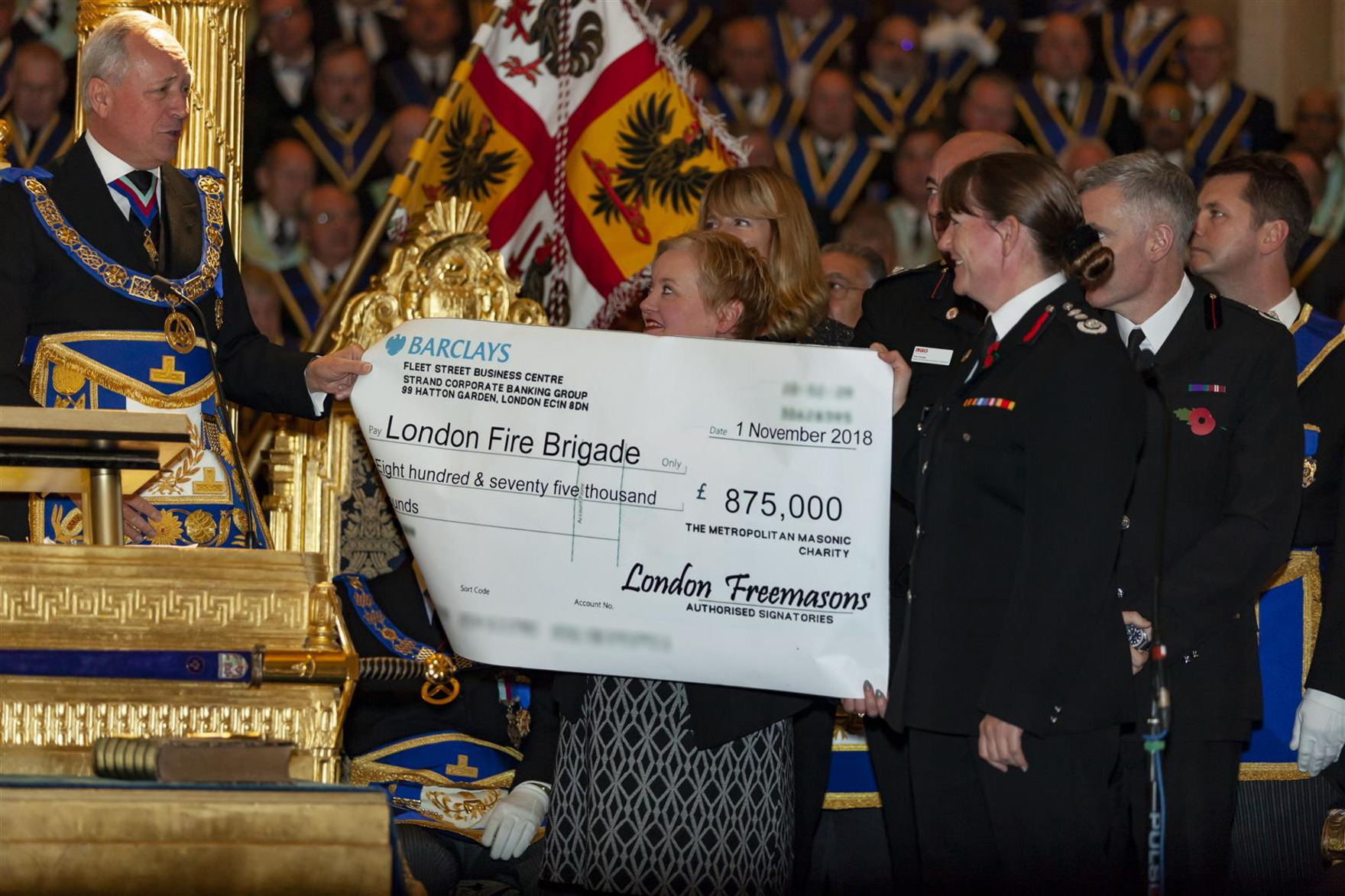 LONDON FIRE BRIGADE APPEAL REACHES MILESTONE