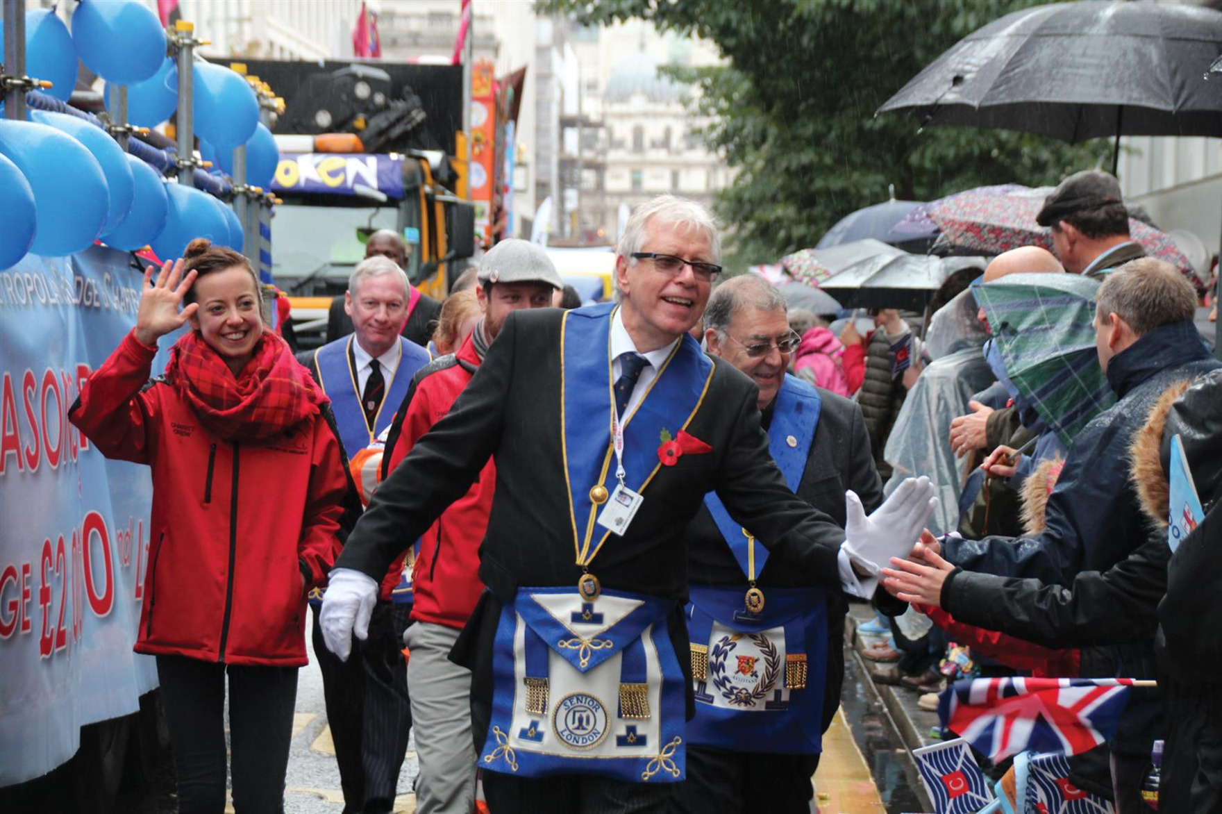 THE MEN AT THE TOP - W Bro John Parry PSGD Metropolitan Grand Inspector