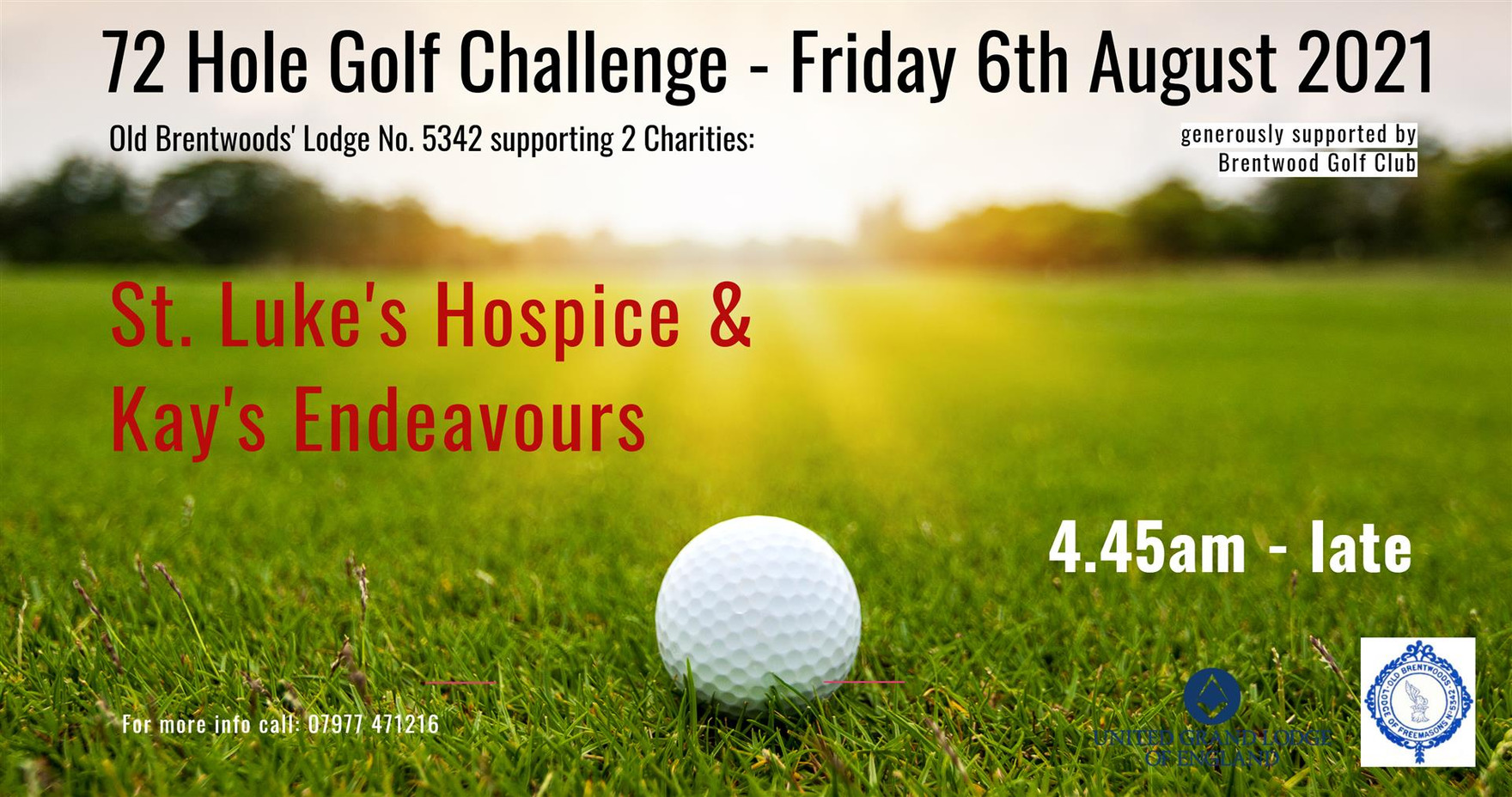 Old Brentwoods Lodge No 5342 Charity Golf Marathon Triples Target
