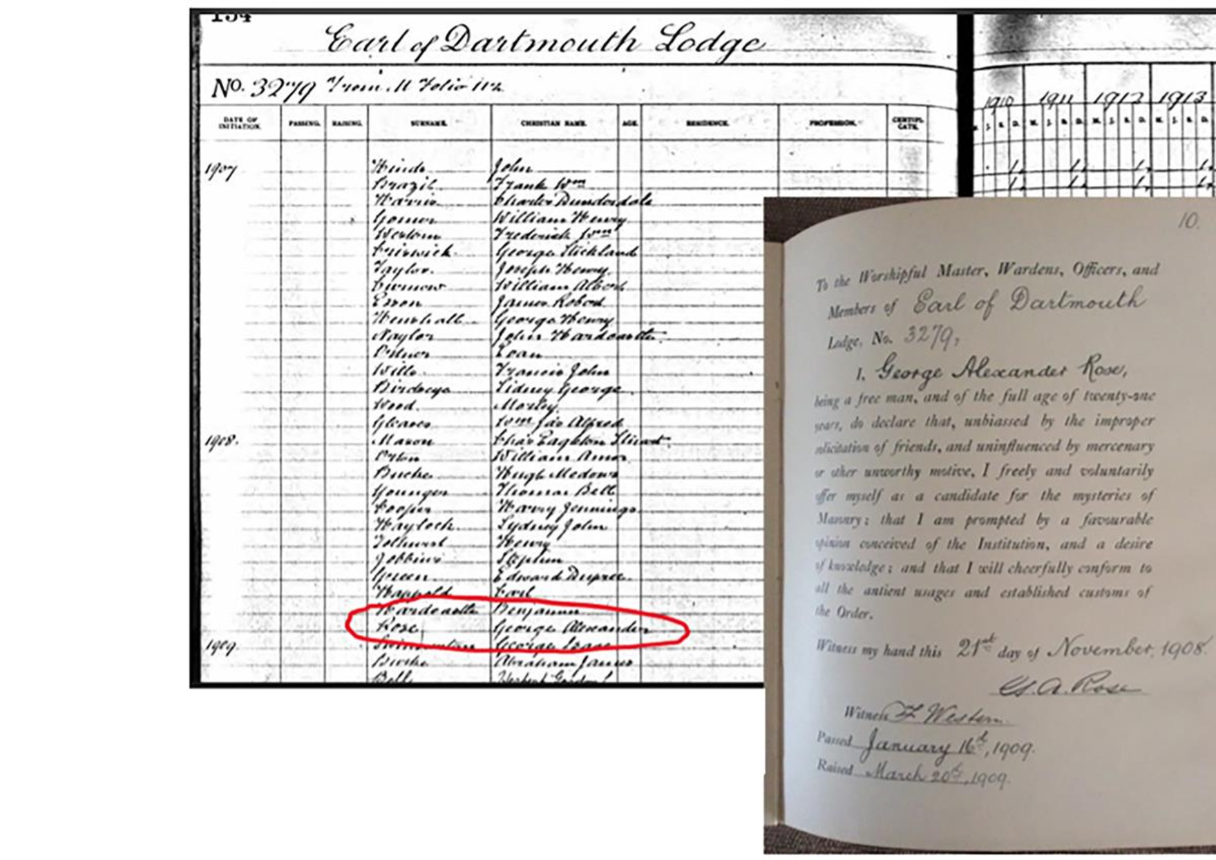 Interesting tales from the Earl of Dartmouth Lodge